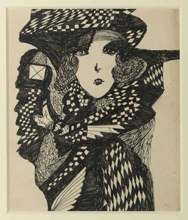 マッジ・ギル《Untitled》1945年頃
Madge Gill, Untitled, c.1945, Collection of Adam Whitaker, Photo by Laura Hutchinson