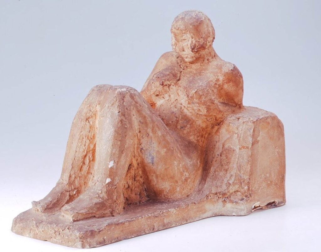 安藤照《女性仰臥像》 昭和2年(1927年) 鹿児島市立美術館