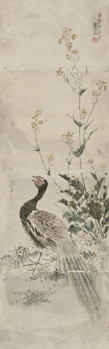 雉子図（1854年、19歳）