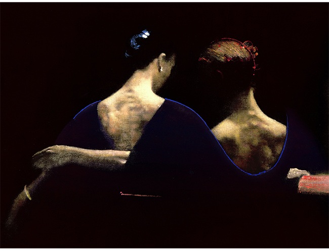 コンティニュアス　ライン
ジクレ・シルクスクリーン
44×58cm