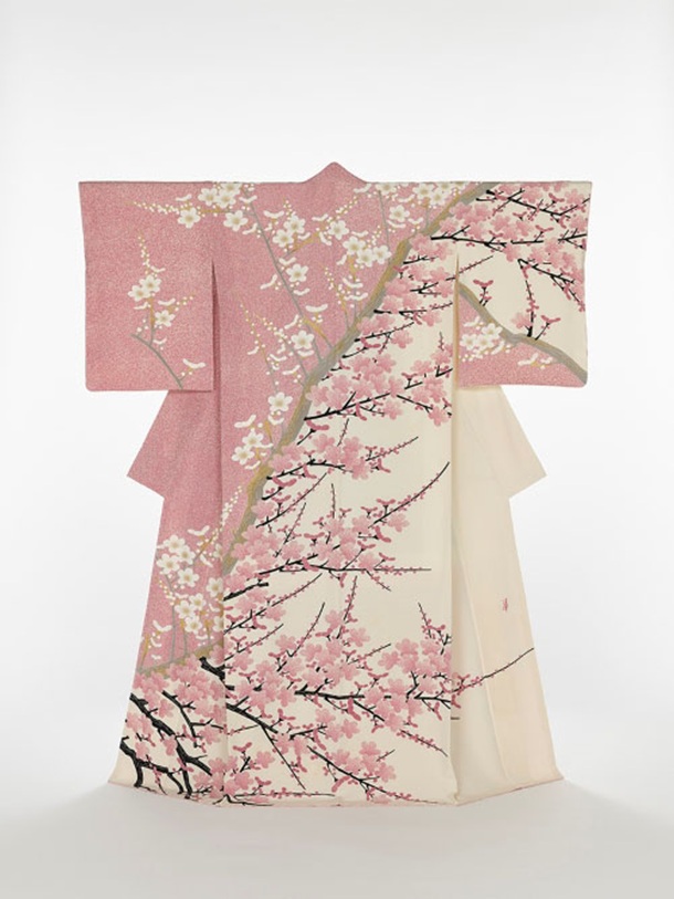 森口華弘《友禅訪問着「彩華」》1985年　京都国立近代美術館蔵