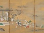 狩野常信「琴棋書画図屏風」（左） 江戸時代（17世紀） 静嘉堂文庫美術館蔵 前期7/5（土）～8/11（月・祝）