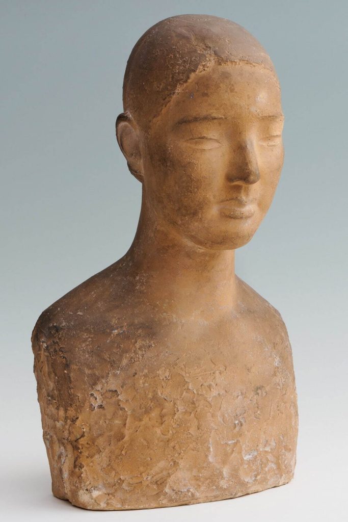 安藤照 《胸像》 昭和10年(1935年) 白根記念渋谷区郷土博物館・文学館蔵