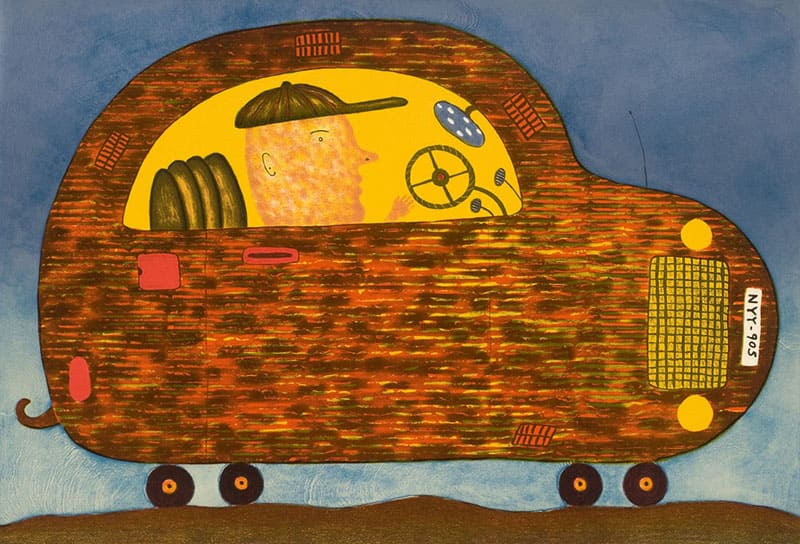 《ワイルド・ライド》　Wild Ride　2004年　リトグラフ、紙　ギャルリー宮脇蔵