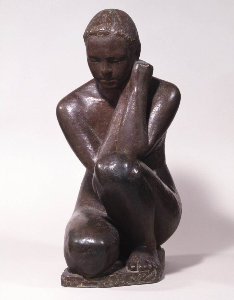 安藤照 《裸婦座像》 昭和17年(1942年) 鹿児島市立美術館蔵