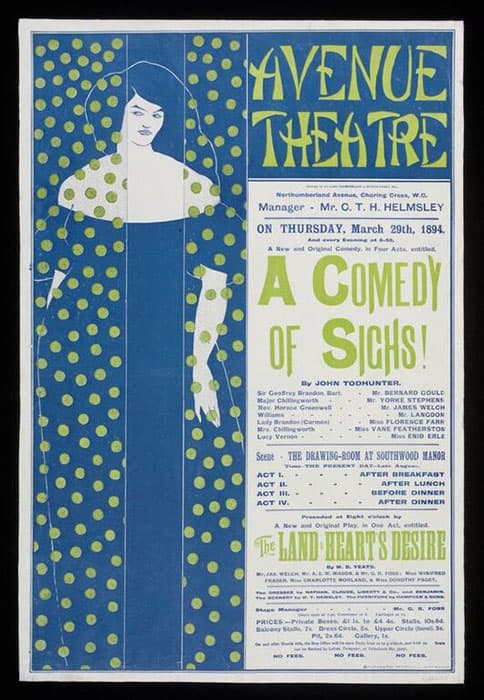 オーブリー・ビアズリー《アヴェニュー劇場公演の宣伝ポスター》1894 年
ヴィクトリア・アンド・アルバート博物館
Photo: Victoria and Albert Museum, London