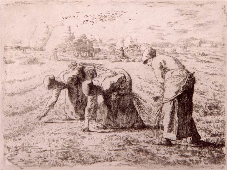 ジャン＝フランソワ・ミレー《落穂ひろい》1855年–56年　当館蔵