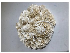 「卵殻」H10×W20×D20㎝　磁土