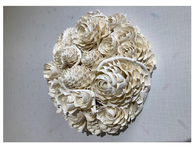 「卵殻」H10×W20×D20㎝　磁土