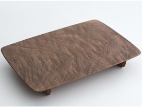 「クラロウォールナット合子」　H16×W42×D30cm