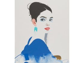 「 a momenternity 2412ー室内ー」 910×727㎜（30F） パネル、綿布、アルキド絵具