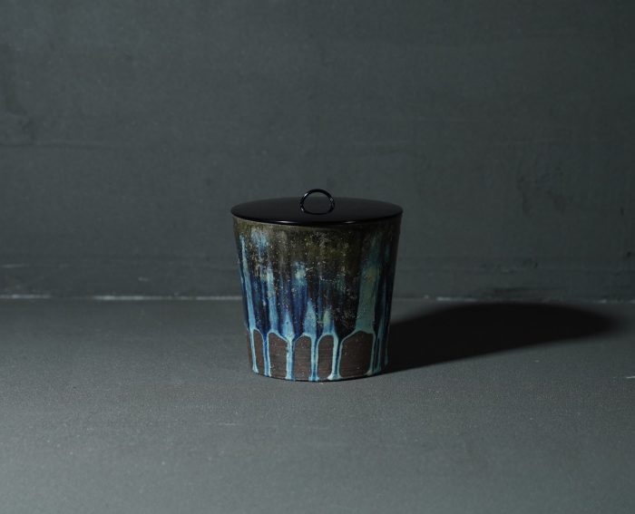 蛇式唐津水指 径16.5×高17.4㎝