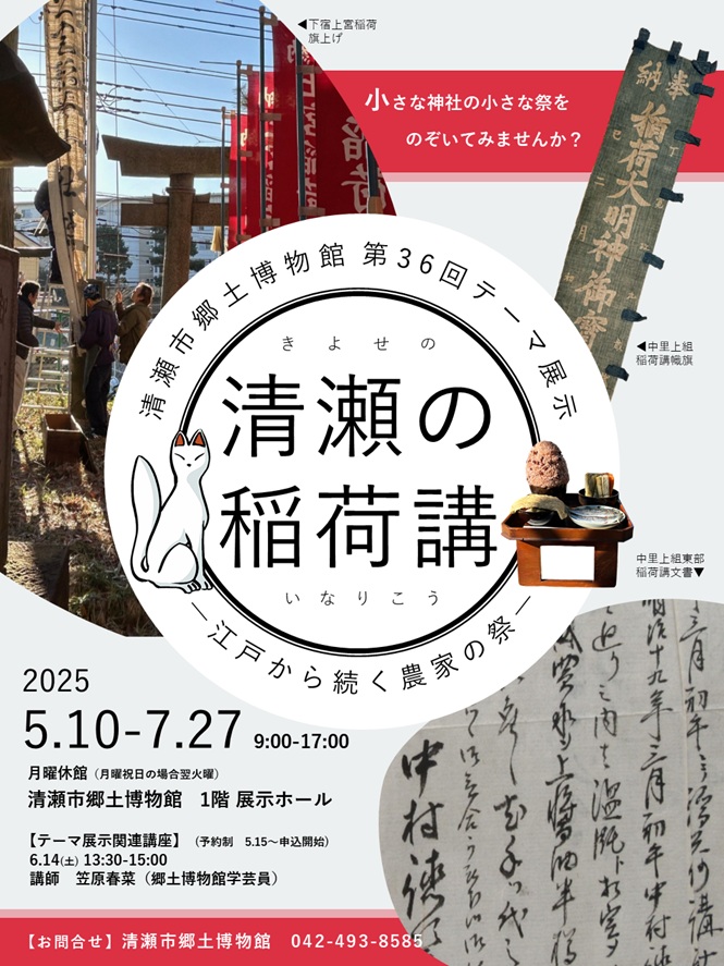 第36回テーマ展示 「清瀬の稲荷講―江戸から続く農家の祭―」清瀬市郷土博物館