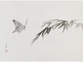 「バタフライエフェクト」P4号 紙本墨画