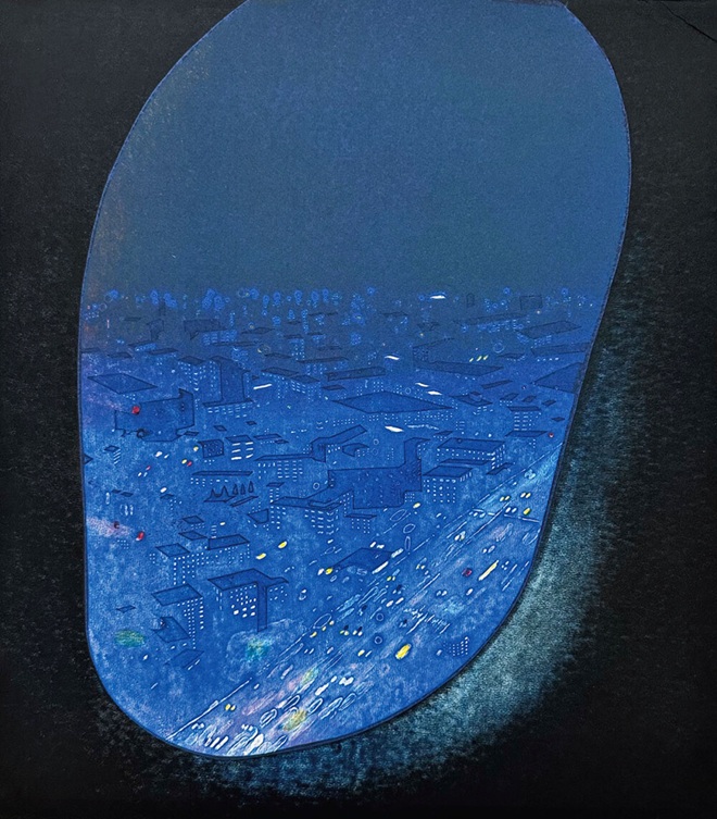 田代ゆかり「行ってきます」 47×42cm