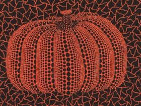 草間彌生 「カボチャ（R）」　15.6×22.5㎝　スクリーンプリント　1992年　ed.150部