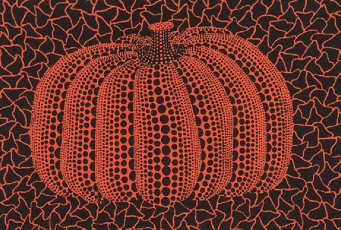 草間彌生 「カボチャ（R）」　15.6×22.5㎝　スクリーンプリント　1992年　ed.150部