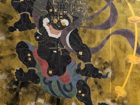 「半導体風神雷神図　雷神」40S