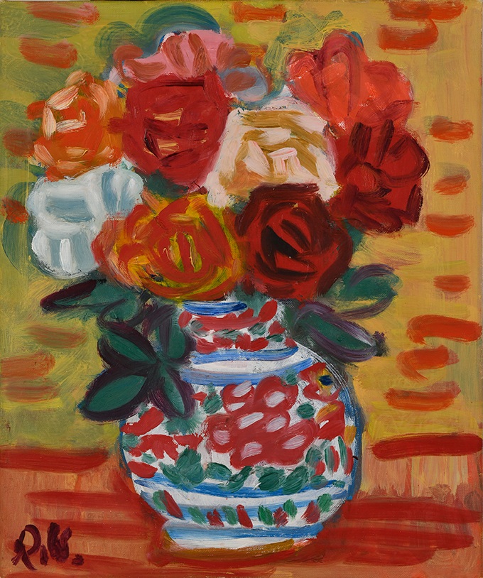 梅原龍三郎「薔薇図」8F