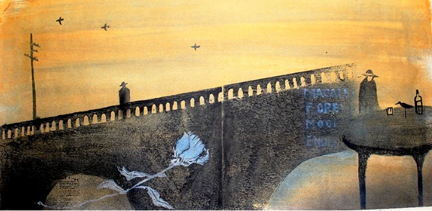 「大場冨生 木版画展」阪急うめだ本店