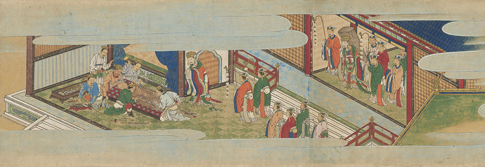 重要文化財　釈迦堂縁起　巻第三（部分）　伝狩野元信筆　京都・清凉寺（7/8～8/3展示）