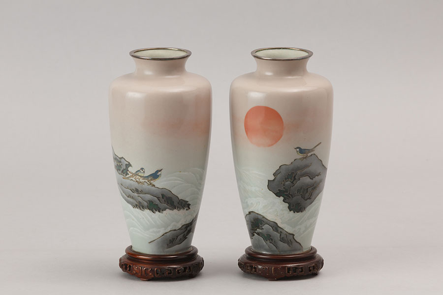 旭波に千鳥七宝花瓶（大正天皇→秩父宮→鍋島紀久子）【5月3日～6月27日】