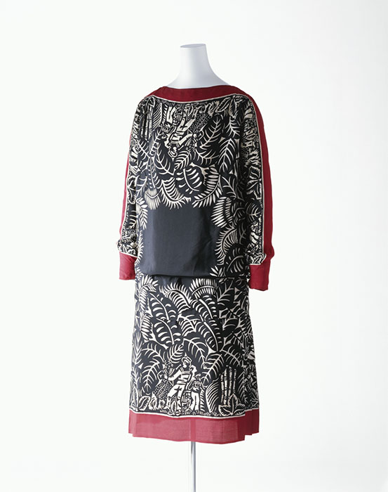 ポール・ポワレ　デイ・ドレス（テキスタイルデザイン：ラウル・デュフィ）　1922年頃　京都服飾文化研究財団　撮影：林雅之