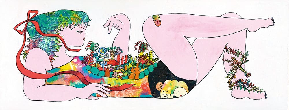 ザ・キャビンカンパニー「あいみょん：傷と悪魔と恋をした！」ツアーパンフレット原画 2021 年