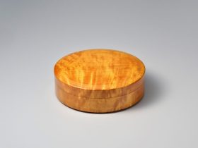 楓杢硯箱　径23.5×高7.5㎝