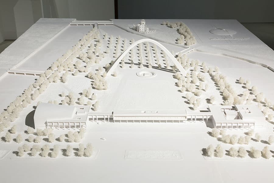 丹下健三《広島平和記念公園模型》（1/300縮尺）1950/2015