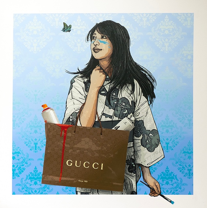 「NADESHIKO//SHOPPER」縦50×横50cm