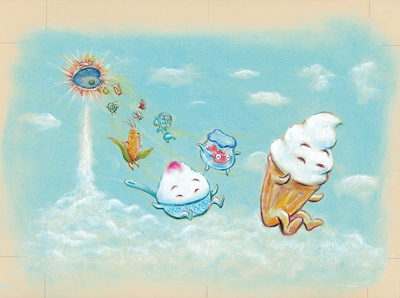 『なつのおとずれ』原画　©Hiroshi Kagakui／PHP研究所　2008年