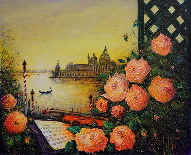 ギィ・デサップ「ヴェニス、ロマンティック」

油彩、12号