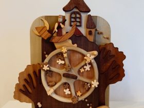 「静けさ」 30弁シリンダーオルゴール　曲名：美女と野獣 約縦40×横30×奥行12㎝