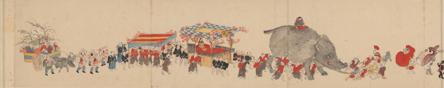 神田明神祭礼図巻》上巻(一部)
■展示期間:5月13日(火)~5月19日(月)