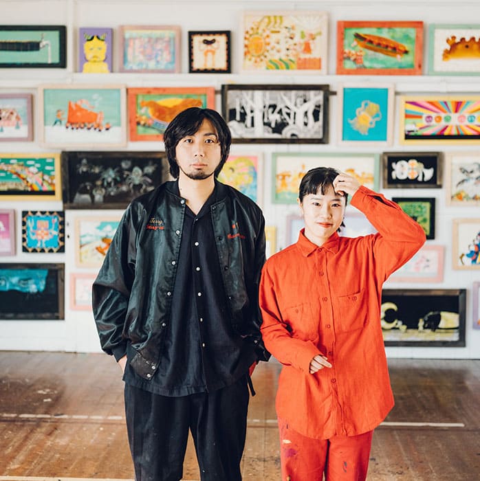 
作家のポートレイト（左：阿部健太朗、右：吉岡紗希） 2023 年 撮影：橋本大