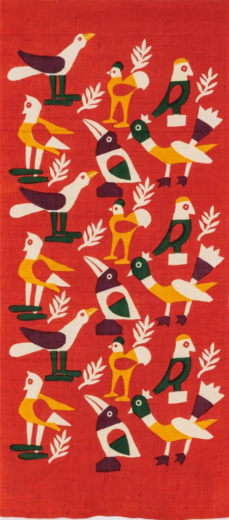 柚木沙弥郎 《小鳥》 1992年 坂本善三美術館