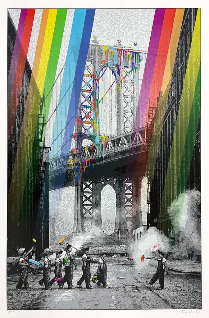 「Once Upon A Time in Brooklyn HAND FINISH Monochrome」縦91×横61cm