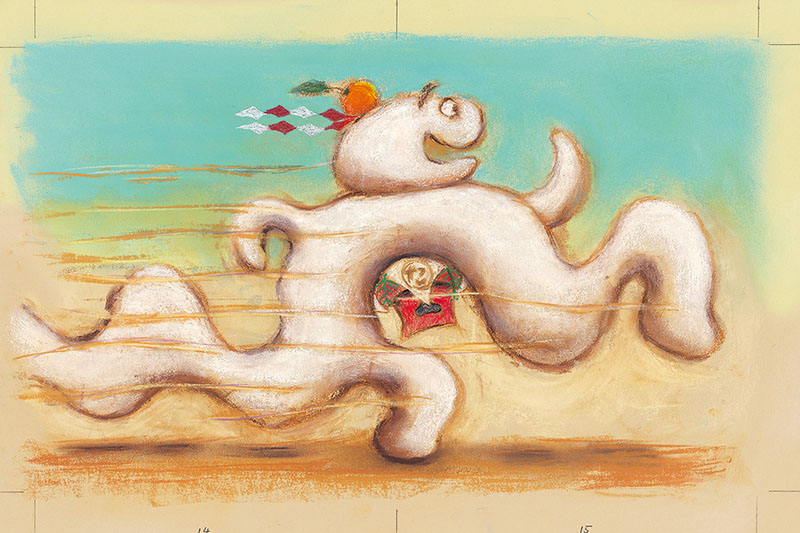 『おもちのきもち』原画　©Hiroshi Kagakui／講談社　2004-2005年