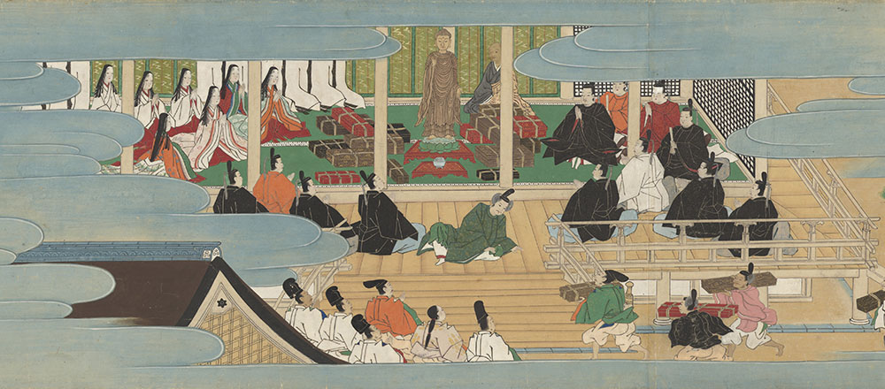 重要文化財　釈迦堂縁起　巻第五（部分）　伝狩野元信筆　京都・清凉寺（8/5～8/24展示）