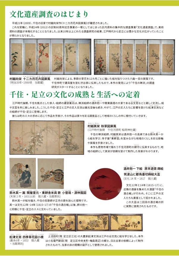 「香りたつ琳派の美」足立区立郷土博物館