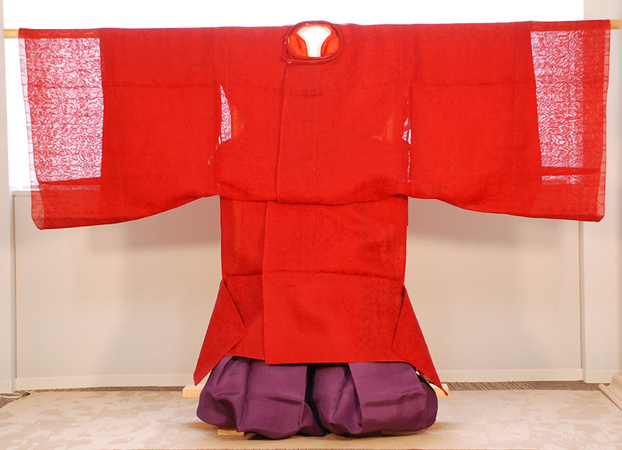 衣冠単（奏任官用夏緋袍）昭和3年