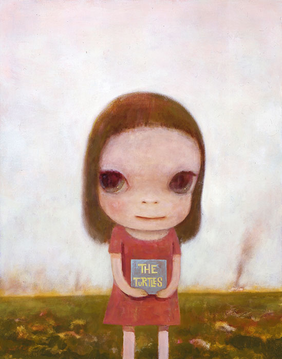 奈良美智 《Eve of Destruction》 2006年　カンヴァスに油彩　117 x 91cm
©Yoshitomo Nara