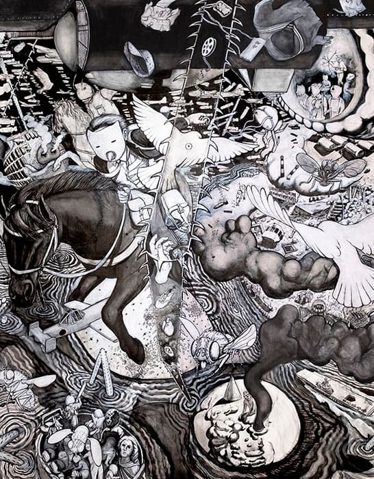 蔦谷楽《Spider’s Thread: This Landscape》 2020
©Gaku Tsutaja, Courtesy of Ulterior Gallery