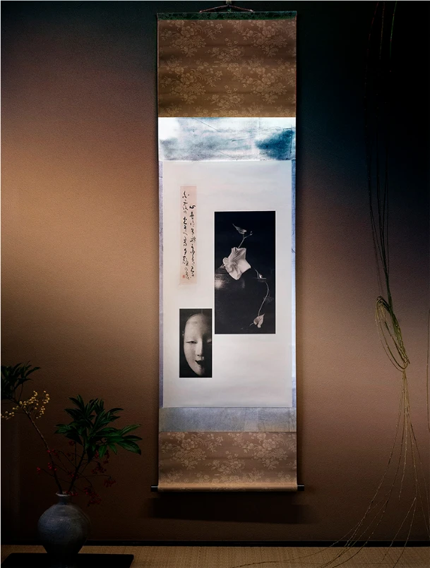 「半蔀」(縦170×横52cm、掛け軸)