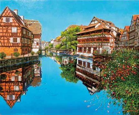 「ストラスブールの水辺」(フランス) 20F