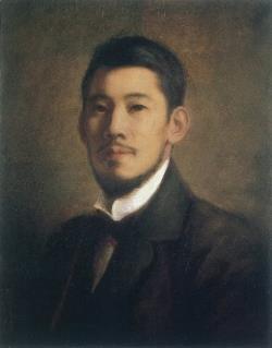自画像　岡田三郎助
1899(明治32)　佐賀県立美術館