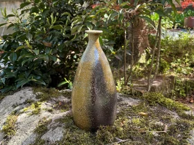 「丹波窯変大徳利」 （口径4.2×胴径11×底径10×高さ24cm）