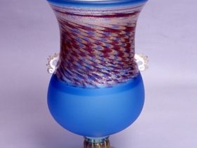 金彩象嵌「夕凪の漣」／黒木国昭（2002）