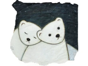 「繋がり」（縦30×横32cm）